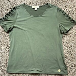 Michael Kors Olive Short Sleeve Top